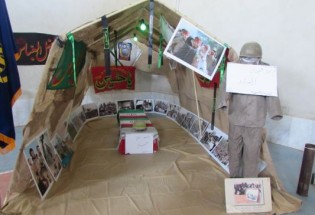 برپایی نمایشگاه دفاع مقدس در میرجاوه