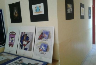 برپایی نمایشگاه کاریکاتور" اگر کتاب نخوانیم"در میرجاوه