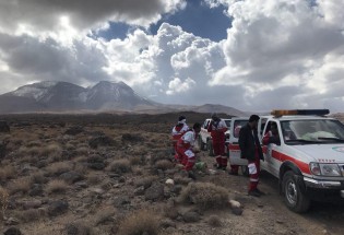 نجات کوهنورد دوم  مفقود شده در تفتان توسط بسیج عشایر و مردم تمین