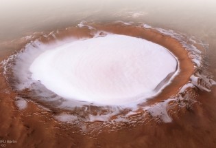 تصاویر فوق‌العاده مدارگرد Mars Express از یخ‌زدگی سطح مریخ +تصاویر و جزئیات