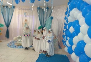 برگزاری جشن تکلیف دختران دانش آموز در میرجاوه