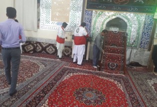 برگزاری آئین غبار روبی مساجد شهرستان میرجاوه