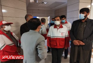 بازدید دبیرکل سازمان هلال احمر کشور از پایانه مرزی میرجاوه  