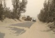 انسداد راه ارتباطی 12 روستا در محورهای "زهک" به دلیل طوفان های موسمی/بیش از 3 هزار متر مکعب ماسه بادی جمع آوری شد